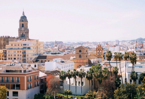 hyrbil i Malaga, Spanien